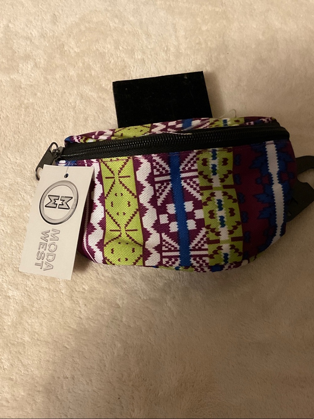 Kids Multicolor Aztec Pattern Waist Bag